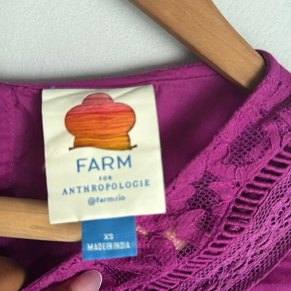 Farm Rio Anthropologie Kelsie Blouse Size XS